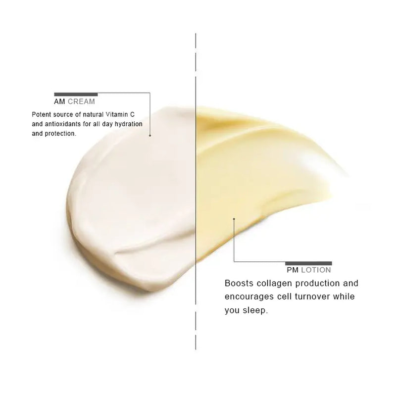 Dr.Mopick Advanced Vitamin C Brightening Complex Dual Chamber Niacinamide Serum Day Night Hydrating Face Care Moisturizer Skin Repair